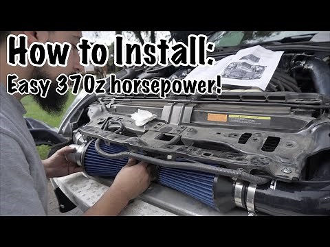 370z Z1 Motorsports Longtube Intake Install