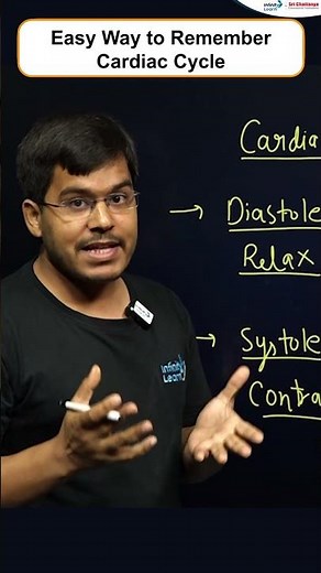 Easy Way to Remember Cardiac Cycle | #shorts #biology #cardiaccycle #isovolumic #diastole #systole