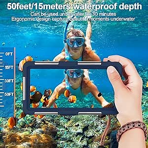 Diving Phone Case Fit All 4.7-6.9 inches Phones (Blue+Teal)