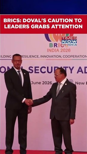 Watch: NSA Ajit Doval's 'Mind Your Steps' Caution To World Leaders At BRICS Goes Viral #shorts