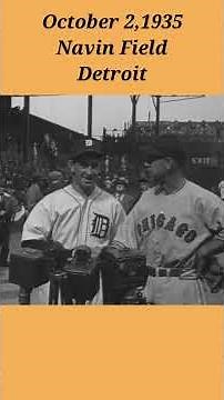 90 YEARS AGO TODAY! ❤️⚾️🐯 1935 WORLD SERIES NAVIN FIELD DETROIT seems just like yesterday! 😆