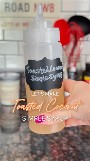 Coconut Magic in Minutes! How to Make Toasted Coconut Simple Syrup 🥥