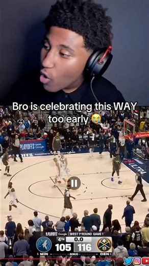 It’s GAME 1 Bro 🤣 #shorts #nbabasketball