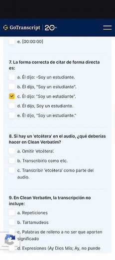GoTranscript - Respuestas en Español (Marzo 19)