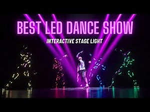 Amazing LED Tron Dance Show with Interactive Stage Beam Light