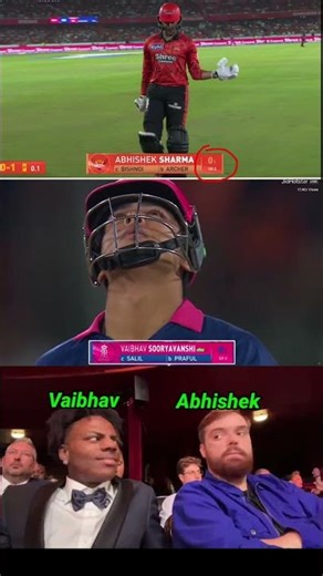 Abhishek sharma 0(1) Vaibhav Suryavanshi 0(1) #shortsfeed #short​ #cricket​ #ipl2026​ #rrvssrh​