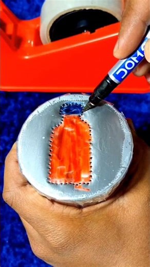 How to Making Relaxing Bottle Drawing With Satisfying ASMR 😌 #shorts