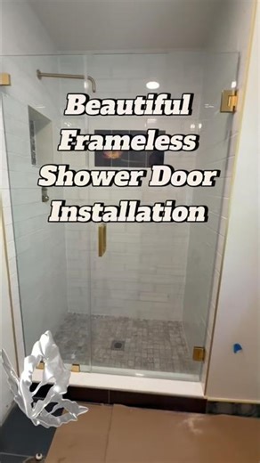 This Shower Door Upgrade Is Unreal #metricwindows #framelessshower