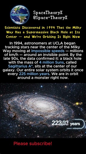 Scientists Discovered a 4-Million-Solar-Mass Black Hole at the Center of Our Galaxy #space #earth