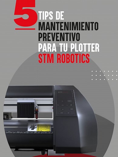 Con estos simples consejos, tu plotter de corte STM Robotics estará siempre listo para ofrecerte resultados impecables. ¡Potencia tu productividad y calidad de trabajo! 🚀 #MantenimientoPreventivo #PlotterDeCorte #TipsRápidos