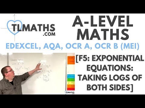 A-Level Maths: F5-04 [Exponential Equations: Taking Logs of Both Sides]