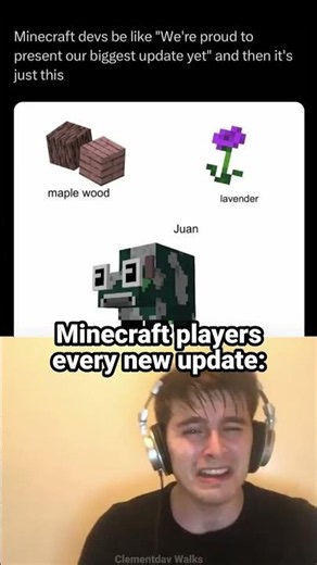 Minecraft new update be like 🥀