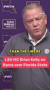 Do y’all agree with Brian Kelly? 🤔 LSU played both Bama and FSU this season | Florida State Seminoles on 247Sports