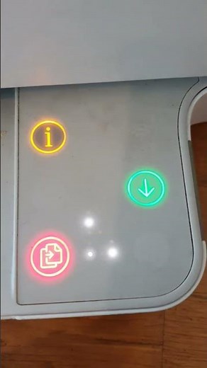 HP printer going crazy! flashing lights.