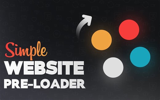 使用HTML、CSS和JavaScript创建独特的网站预加载动画