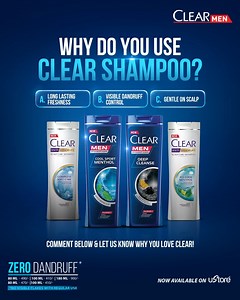 52 reactions | Everyone’s got their reason. What’s yours?  Tell us why you use CLEAR shampoo! #ClearForMen #ZeroDandruff #Confidence #PowerfulShampoo #UnbeatableMen #ChampionMindset | CLEAR | Facebook