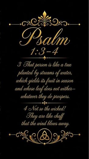 Psalm 1:3–4 | Like a Tree Planted by Streams of Water | Faith Hope and Charity