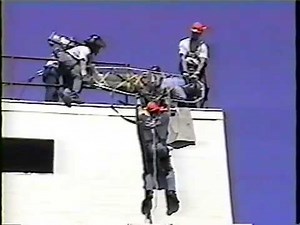 Rope rescue training gone wrong.