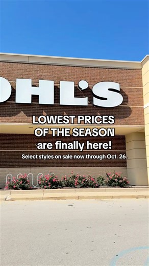 Kohl's on Instagram: "Enjoy the lowest prices of the season. Save on what you need (and earn Kohl’s Cash for what you want).  Select styles on sale through Oct. 26."