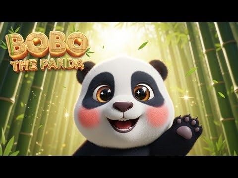 Cute Kids Rhyme Bobo the Panda 🐼 | Fun Animal Song for Kids | Bounce Dance and Play Nursery Rhyme