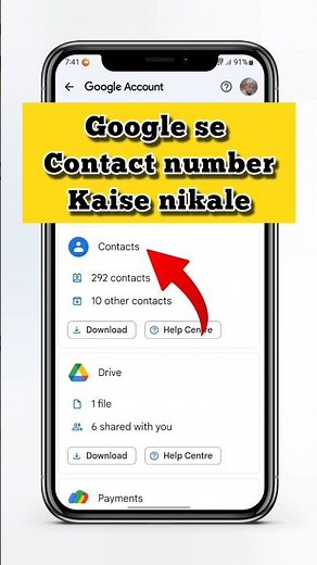 google account se contact number kaise recover kare | recover contacts from google account #shorts