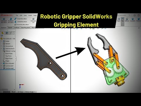 Gripping Element Design for Robotic Gripper in SOLIDWORKS | Robo CAD
