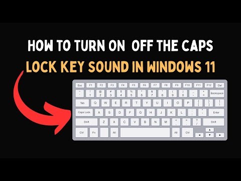 How to turn ON Off the caps lock key Sound in Windows 11