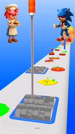 OMG! SONIC ANGRY AT AMY ROACH IN BURGER & GOES CRAZY 3D! 😰🪳 #gaming #shorts #shortfeed #viralshorts