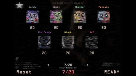 FNaC 1 Custom Night v2.5.2 - 7/20