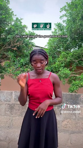 Replying to @Aba Mensima 🤠 Goodness of God by @CeCe Winans Gospel Songs in Ghanaian Sign Language #ghanaiansignlanguage #signwithdela #signlanguage #goodnessofgod
