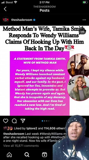 A woman with a method 🌇EveningNewzWithZay🌇 #fyp #foryourpage #methodman #tamikasmith #wendywilliams