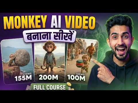 Full [ MasterClass ]✅ | How to make Monkey ai video Completely FREE using Ai #aimonkey #aivideo #ai