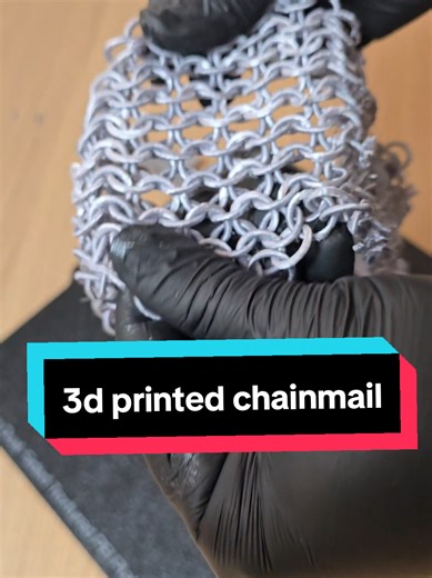 3d printed chainmail failed #3dprint #chainmail #asmr #fail