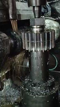 ...&A gear hobbing machine uses a helical-shaped cutter called a "hob" to precisely cut teeth #hddt