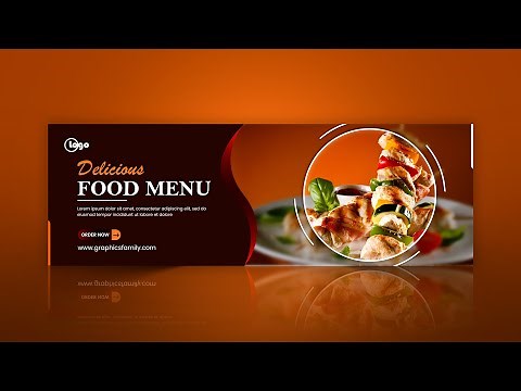 Professional Website Food Banner Design - Adobe Photoshop Tutorial