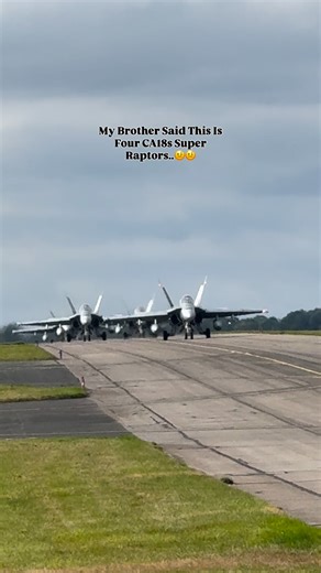2.8K views · 551 reactions | My Brother Actually Said This Is Four CA18s Super Raptors.. #raptors #fa18 #raptors #airforce #airplane | CA Aviation | Facebook