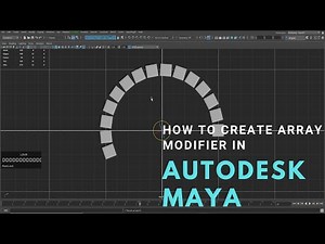 how to create array modifier in Autodesk Maya Hindi/aap Maya keise array modify bana sakte ho.Hindi