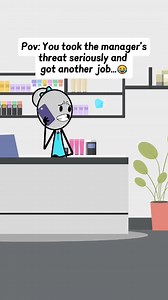 1.7M views · 65K reactions | You took the manager’s threat seriously and got another job #managersbelike #funnyvideo #comedy #animationart #reels #corporation #skits #management #animationvideo #corporatelife #corporate #corporateamerica | Relatable Animation | Facebook