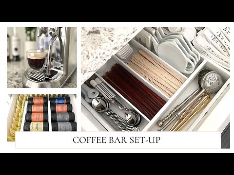 Spring Coffee Bar Organization and Set-Up