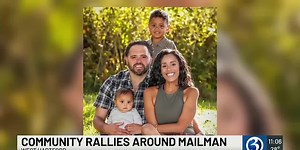 Neighborhood supports beloved mailman whose wife died after being hit by car