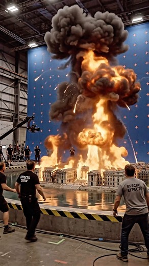 🔥 FIRESTORM DESTROYS a Giant Miniature City | Hyper-Realistic Practical Effects BTS #vfx #shorts