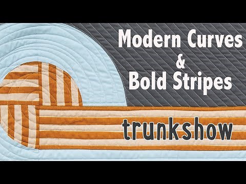 Modern Curved & Striped Quilts