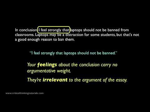 Analyzing the Conclusion of a Sample Argumentative Essay