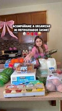 Acompáñame a organizar mi refrigerador 🥩🍇🥚 #fridgedeepcleaning #asmrsounds #momlife