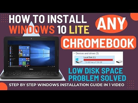 Install Windows 10 Lite on Any Chromebook| Low Disk Space Problem Solved! | Urdu | Hin Tutorial