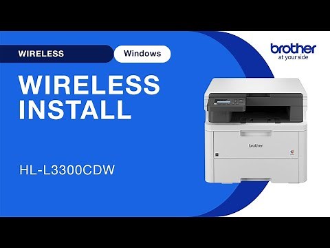 HLL3300CDW wireless setup - Windows