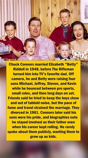 Chuck Connors Raised Four Sons