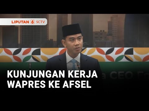 Wakil Presiden Gibran Rakabuming Pidato Dalam Indonesia-Afrika CEO Forum | Liputan 6
