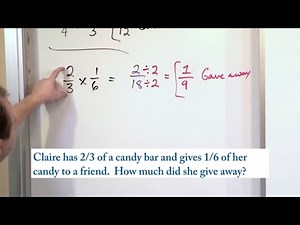 Lesson 6 - Word Problems Multiplying Fractions (5th Grade Math)