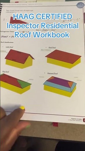 HAAG CERTIFIED Inspector Residential Roof Workbook for Property Adjusters!